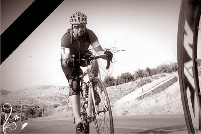 Iraqi cyclist Sahem Jreidi (Photo courtesy of Boost Facebook page)
